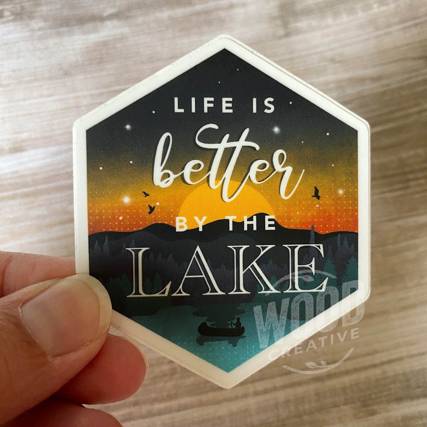 Life Is Better By The Lake High Quality Vinyl Sticker
