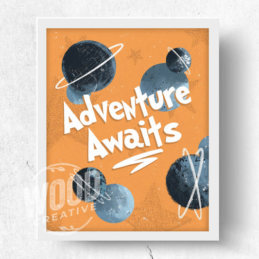 Adventure Awaits Original 8x10 Art Print