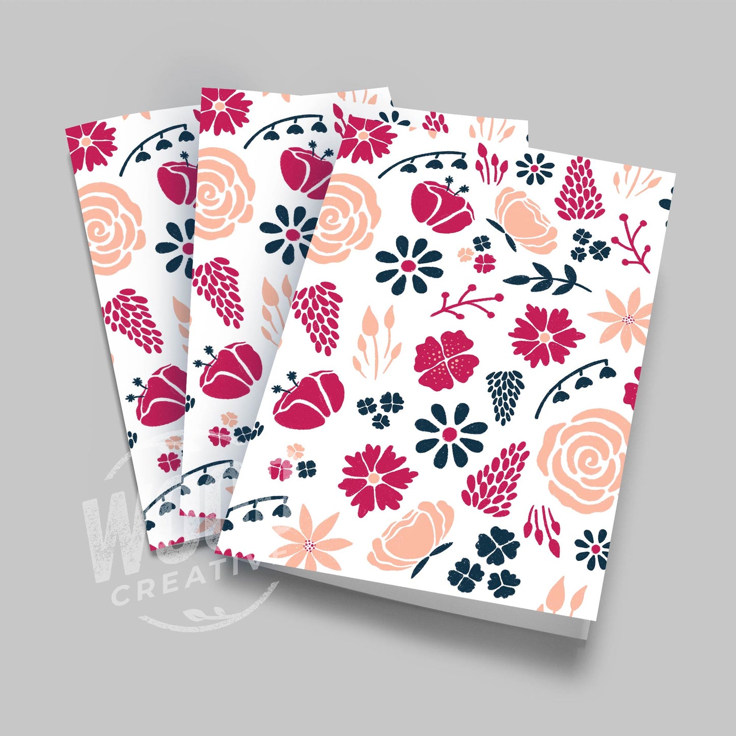 Floral Greeting Card Bundle - Pack of 3