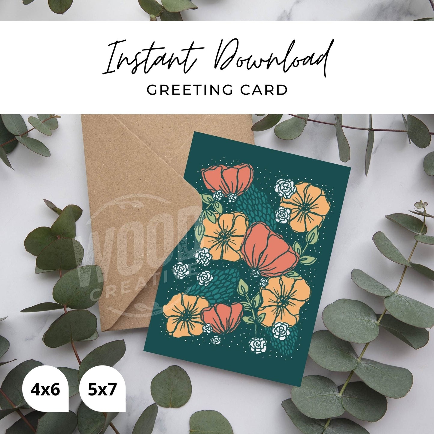 Bloom Digital Download Card