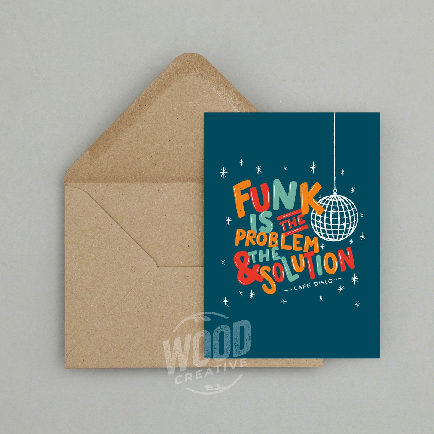 Funk Is The Problem & The Solution Greeting Card