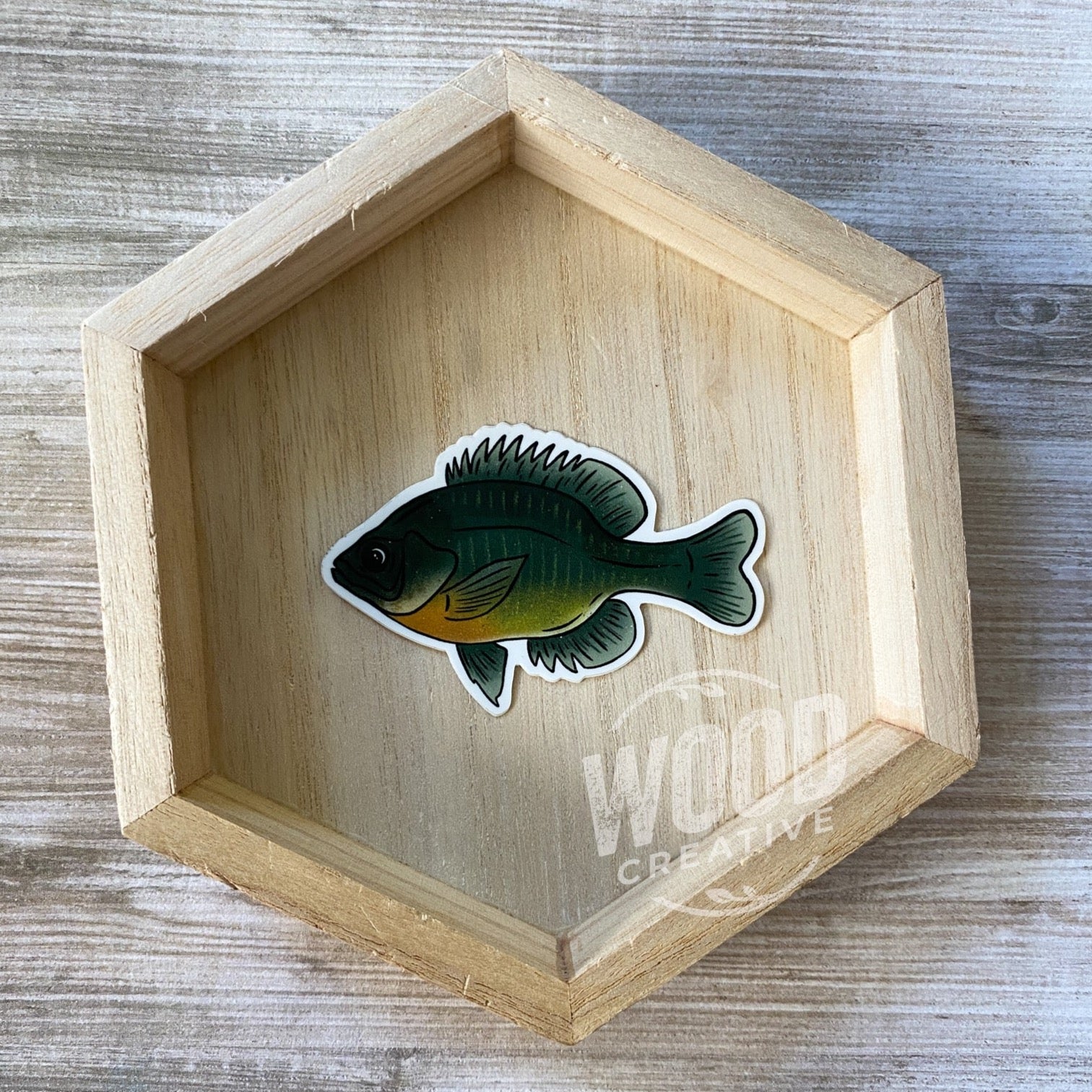 Lake Fish High Quality Vinyl Sticker. A beautiful die-cut sticker that is made from thick, durable vinyl that protects the sticker from scratching, rain & sunlight.