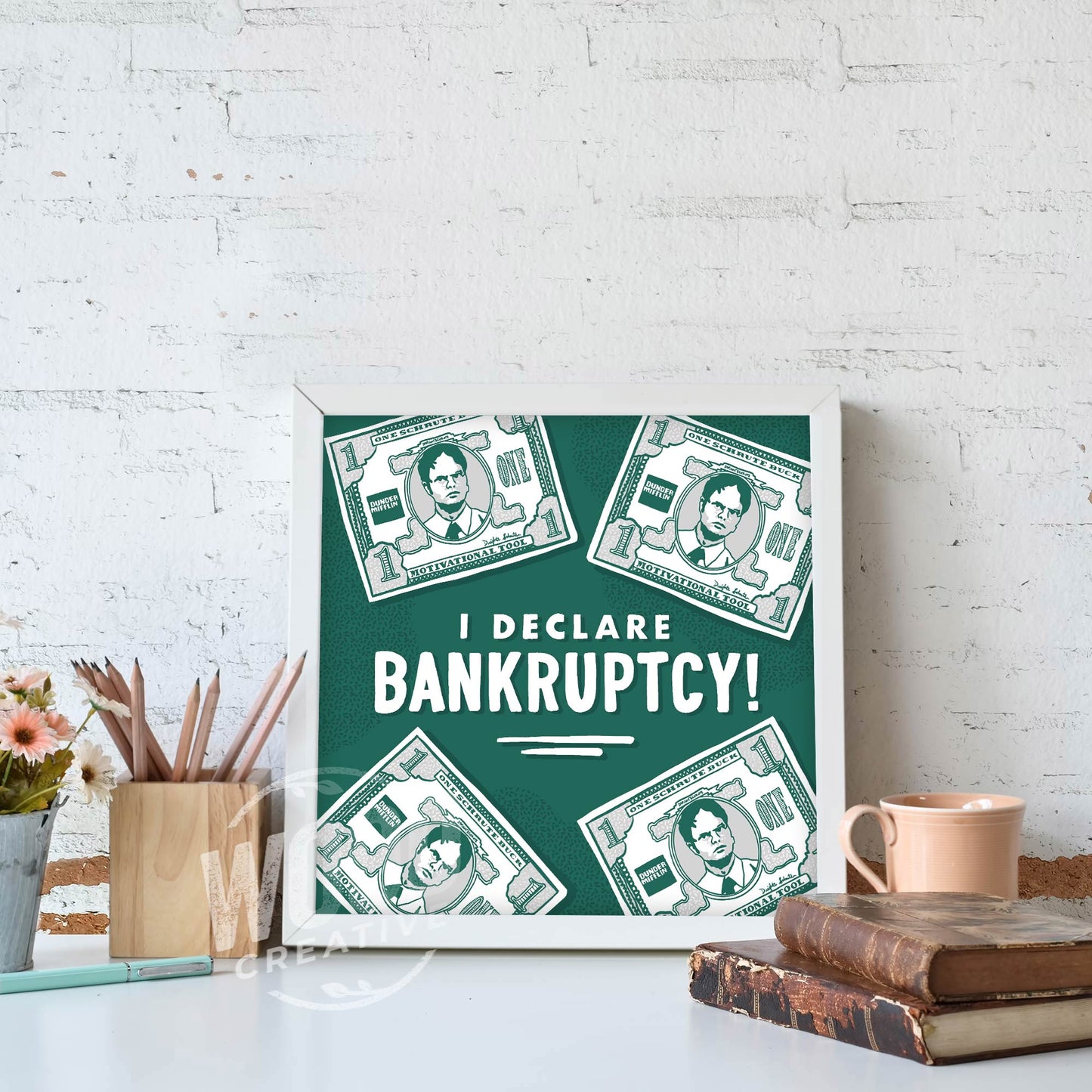 I Declare Bankruptcy! Original 8x8 Art Print