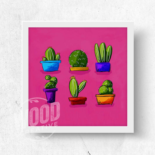 Cactus Love 8x8 Art Print