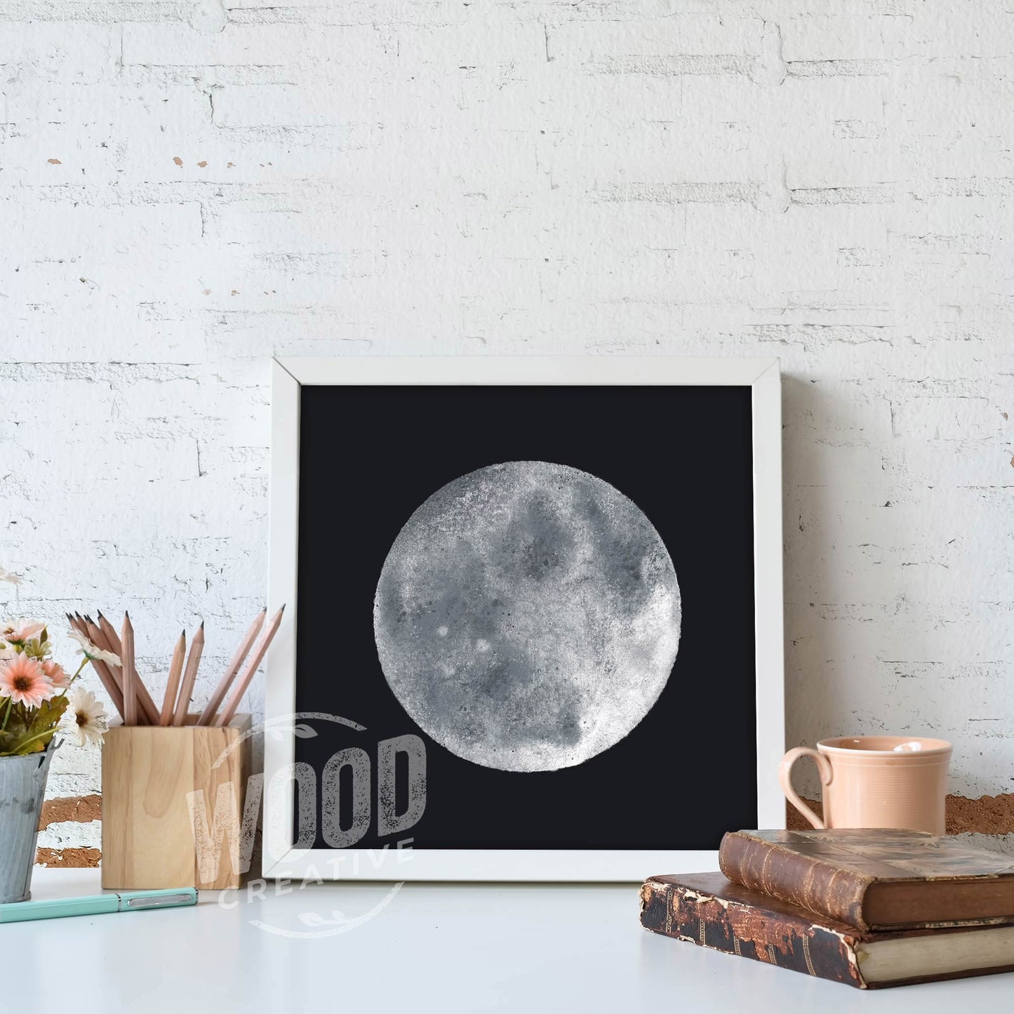 Moon Love 8x8 Art Print
